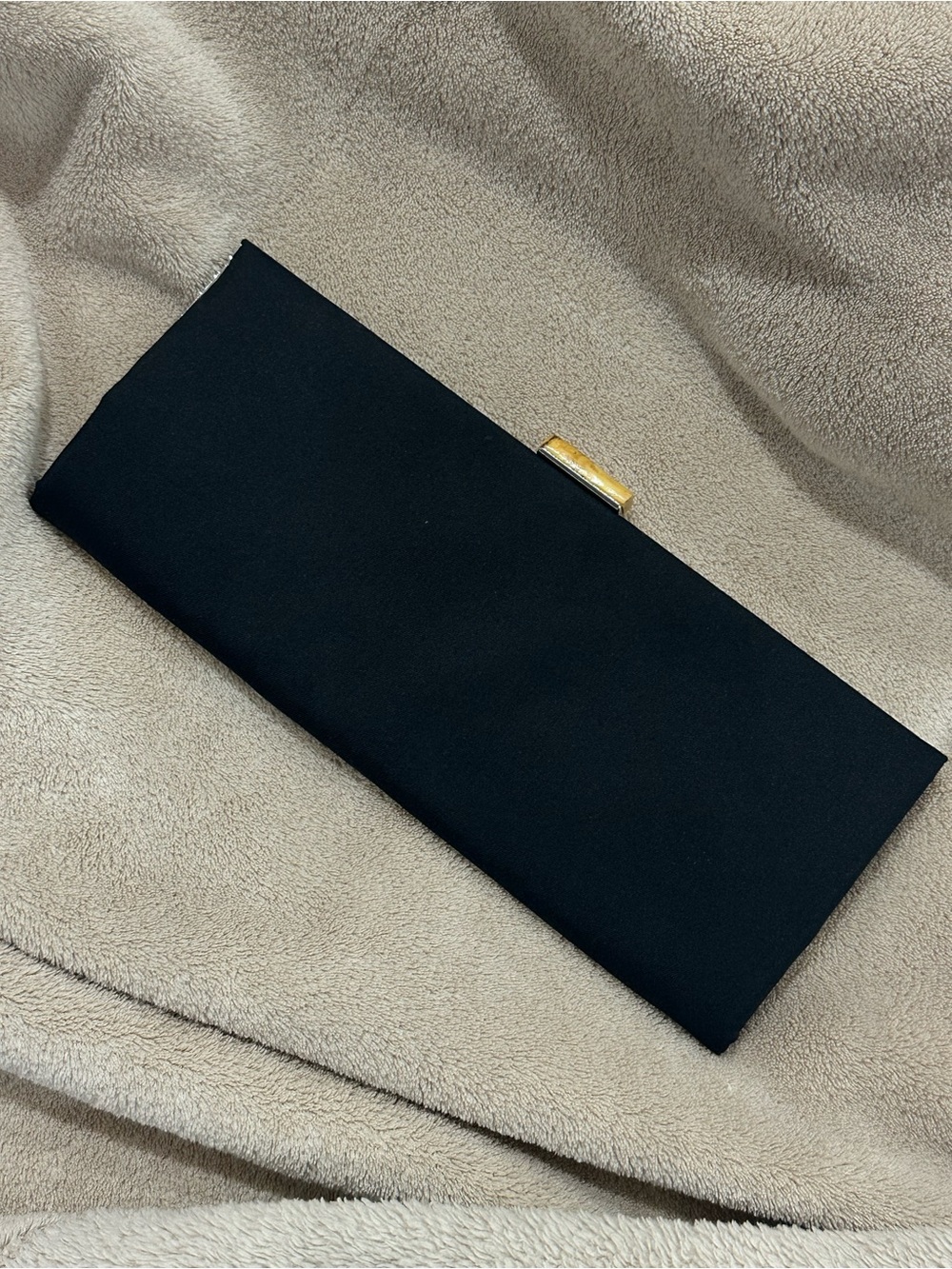 Banana Republic Black Clutch with Gold Accent
